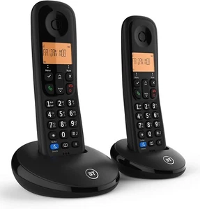 BT Everyday Cordless Home Phone with Call Blocking, Twin Handset Pack, Black - Zdjęcie 1 z 4