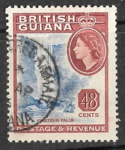 British Guiana 1954 48¢ definitive, wmk 4. Fine used. SC 263 - Picture 1 of 1