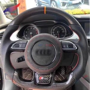 Racing Sport Carbon Fiber Steering wheel Frame For Audi RS3 RS4 RS5 RS6 RS7 RSQ3 - Picture 1 of 12