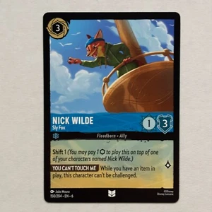 Nick Wilde 150/204 Disney Lorcana Azurite Sea Regular Uncommon Card NM - Picture 1 of 2