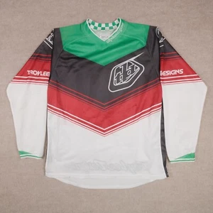 Troy Lee Designs Men's Medium Perforated Race Jersey Green Moto/BMX/MTB - Picture 1 of 21