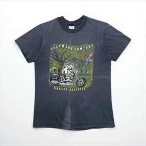 Vintage 90s Harley Davidson Southern Comfort Eagle Gene Lummus Faded T-Shirt Gr. M - Bild 1 von 12