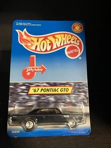 HOT WHEELS ‘67 PONTIAC GTO RR TIRES BLACK / RED INTERIOR JIFFY LUBE (Crease) - Picture 1 of 2