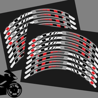 SH24 красный 17 дюймов отражающий обод наклейка для Suzuki Hayabusa 15 16 17 18 19 20 - Изображение 1 из 4