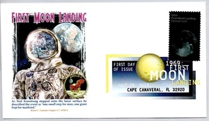 #5400 APOLLO 11 MOON LANDING ANNIVERSARY, COLOR CANCEL FDC - Picture 1 of 1