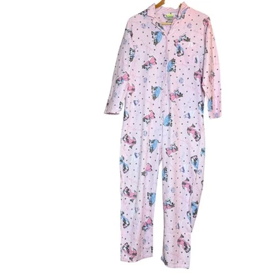 Cartoon Network Scooby Doo Pink Pajama Jumpsuit Sleepwear Women's Size S - Image 1 of 4