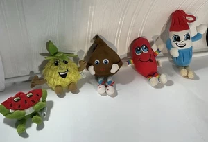 5 Scent Plush Clip On Scratch/Sniff Whiffer Sniffers-Freeze Chip Melon Pineapple - Picture 1 of 7