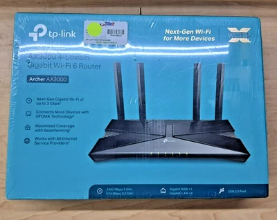 TP-Link Archer AX3000 4-Stream Gigabit Wifi 6 Router (NIB) - Image 1 of 4