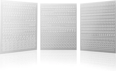 Buchstaben Kerzenaufkleber Klebebuchstaben Sticker Hochzeit Taufe Konfirmation - Bild 1 von 4