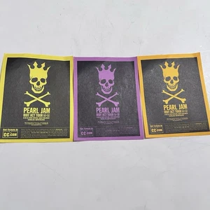 (3) Mini affiches Pearl Jam 2003 Riot Act Shoreline Amphithéâtre Handbill Vedder - Photo 1/8