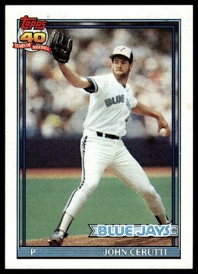 1991 Topps #687 John Cerutti Toronto Blue Jays - Image 1 of 2