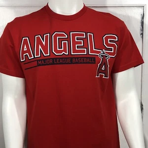 Fathers Day MLB Angels Baseball Team T-Shirt DAD #1 Mens Size M Red - Picture 1 of 10