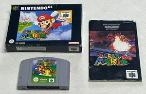 SUPER MARIO 64 :  Nintendo 64 Game Cartridge + Instruction Manual - Rare Boxed - Picture 1 of 11