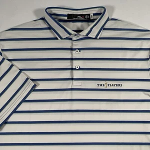 RLX Ralph Lauren Polo Shirt Mens XL X-Large Striped The Players Championship - Afbeelding 1 van 8