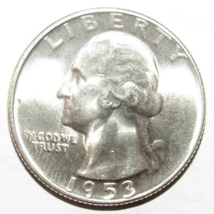 1953 S Washington Quarter CH BU (H181) - Foto 1 di 2