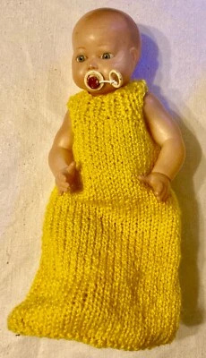 poupon baigneur poupée ancien  celluloïd petit collin Nouveau né - 1930 - N°1Bis - Photo 1/4