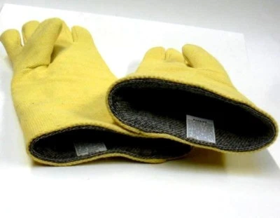 BLACK STALLION Gloves High Temperature Heat Resistant Furnace Melting Casting Glove 18" HI-Temp