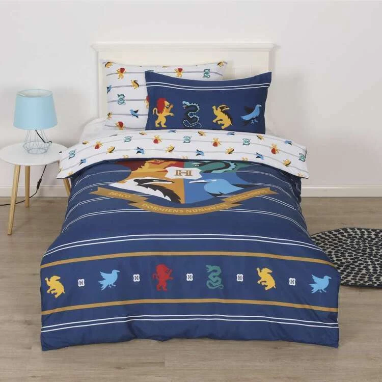 Juego de funda de edredón cama Queen con insignia de cuatro casas de Harry Potter Foto 1 de 1