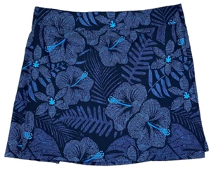 RipSkirt Hawaii Wrap Skirt M Blue Floral Maui Moonlight Beach Cover Up Swim New - Picture 1 of 6