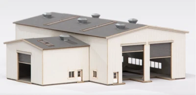 Archistories Z 102211 Intermediate Locomotive Facility KIT *WHITE* $0 SHIP USA - Image 1 of 4