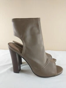 Women's Size 8 Open Toe Shoes Brown Taupe by Call it Spring 4" Heels Ankle Boots - Picture 1 of 8