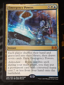 Emergency Powers , Ravnica Allegiance , Near Mint , MTG , FREE SHIPPING - Picture 1 of 3