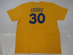New Golden State Warriors #30 Stephen Curry Mens Size XL Adidas Yellow Shirt - Picture 1 of 6