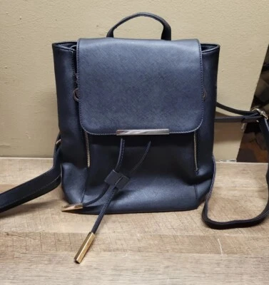 WINK KANGAROO Unisex Mochila Mochila Bolso de Hombro Calidad Imitación Cuero Negro Foto 1 de 4