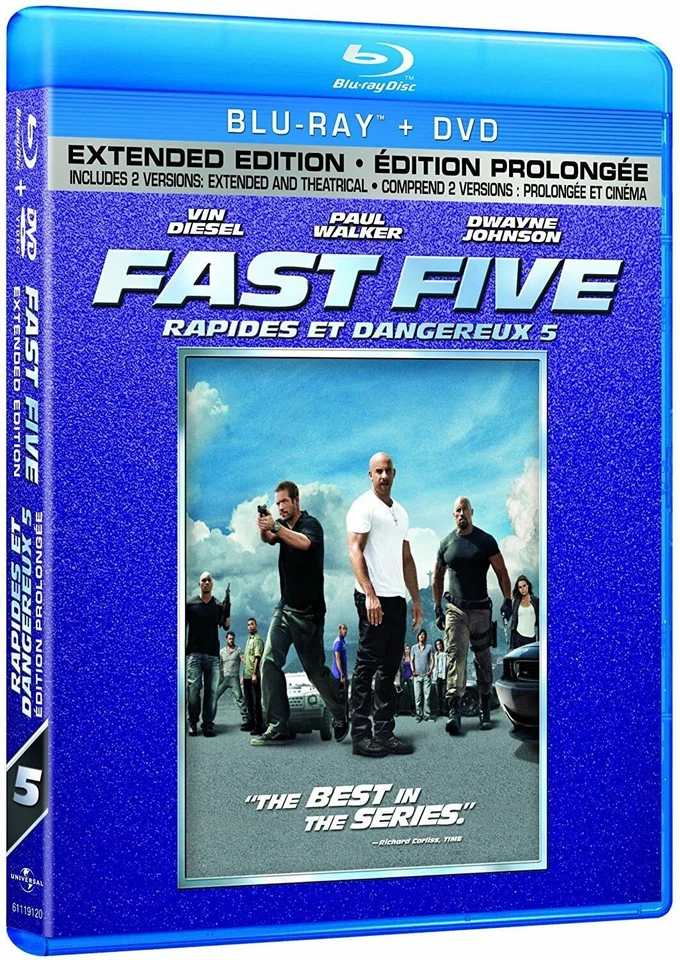 Fast Five (Extended Edition) [Blu-ray - DVD] New! - Image 1 of 1