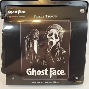 Ghost Face Scream Movie Throw Blanket 45 x 60 Inches Halloween Horror Movie - Picture 1 of 5