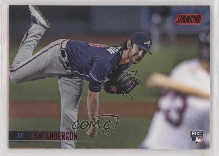 2021 Topps Stadium Club Red Foil Ian Anderson #203 Rookie RC