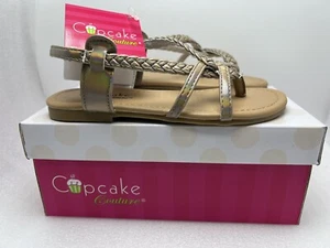 CUPCAKE COUTURE Girls Shoes TYNA 3 Bronze Color Size 13 Sandals • BRAND NEW - Picture 1 of 6