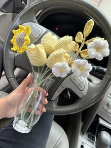 crochet lavenders,crochet flower,handmade bouquet,birthday gift,home decor - Picture 1 of 2
