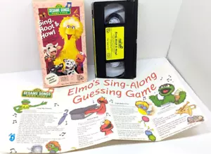 Sesame Street Sing Hoot & Howl 1991 VHS Tape W/ Lyric Poster - Picture 1 of 17