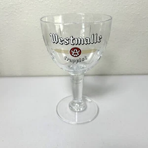 Westmalle Trappistenkelch Stiel Bierglas Belgien geätzt Brauerei - Bild 1 von 10