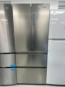 Haier 14.5 cu. ft. French Door Refrigerator in Fingerprint Resistant Stainless - Picture 1 of 3