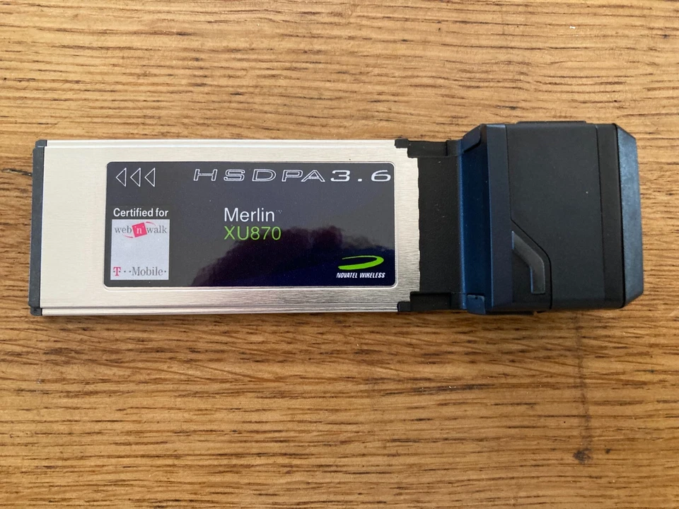 Merlin XU870 wireless broadband HSDPA ExpressCard T-mobile - Image 1 of 4