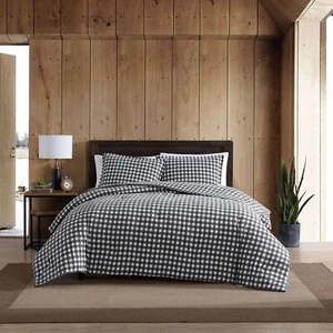 Eddie Bauer - Twin Duvet Cover Set, Reversible Flannel Bedding with Matching ... - Picture 1 of 8