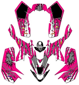 2007-2020 LTZ 90 SHREDDER Pink Senge Graphics Kit Compatible with Suzuki - Picture 1 of 7