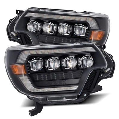 For 12-15 Toyota Tacoma AlphaRex Black Nova LED Projector Headlights Headlamps - Image 1 of 4