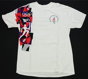 Rare Vintage The Olympic Torch Relay 1996 Atlanta Summer Games T Shirt 90s SZ XL