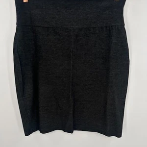 Eileen Fisher Pencil Skirt Women Small Gray Heather Stretch High Waisted Pull On - Picture 1 of 11