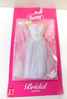 1998 BARBIE BRIDAL FASHIONS BEAUTIFUL WHITE LACE WEDDING DRESS PINK ROSE, SEALED