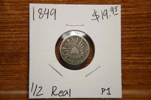 1849 Mexico 1/2 Real Lot P1 Cover