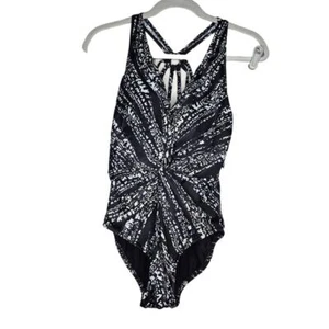 NEW Magicsuit 8 Burano Drew One-Piece Swimsuit Black White Slimming Beach - Picture 1 of 4