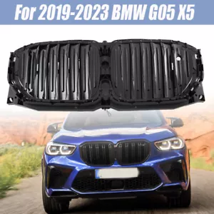 Black Fit For BMW G05 X5 2019-2023 Front Radiator Air Shutter Grille W/O NIVI - Picture 1 of 11