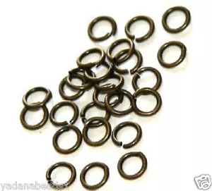 200 pezzi di salto in ottone anticato 6 mm - Foto 1 di 1