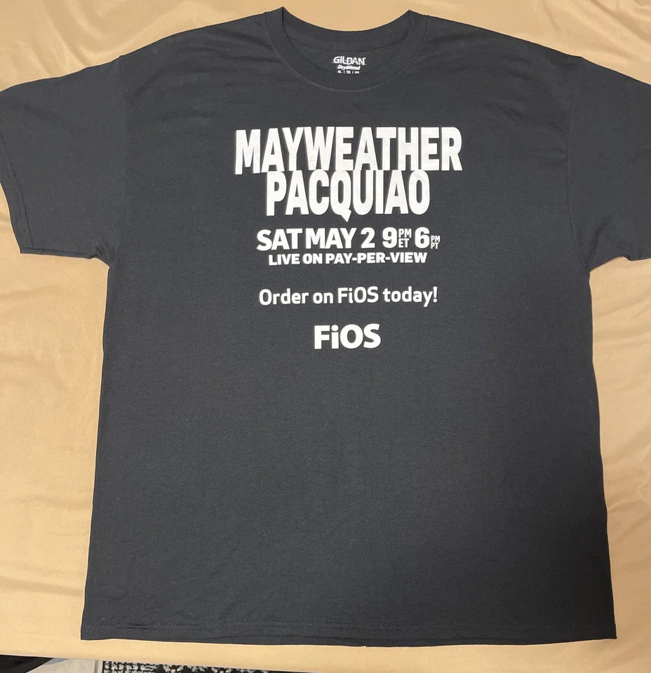 Floyd Mayweather Tshirt vs. Pacquiao Promo Black Boxing  XL X-Large Rare 2015 - Image 1 of 4