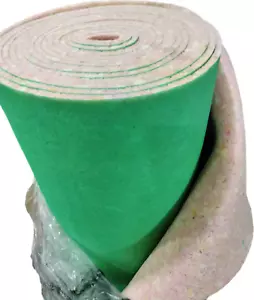 Underlay Foam Floor Carpet Padding 1370w x 11m - 10mm Thick Flooring green 15SQM - Picture 1 of 9