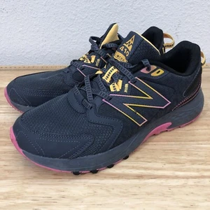 New Balance 410 Trail Shoes Womens 9.5 B Black Pink V7 Running Sneakers WT410CG7 - Picture 1 of 16